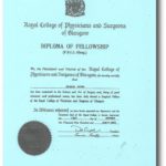 DIPLOMA OF FELLOWSHIP PHPSICIANS AND SURGEONS