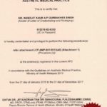 Dr Inder LCP Certification