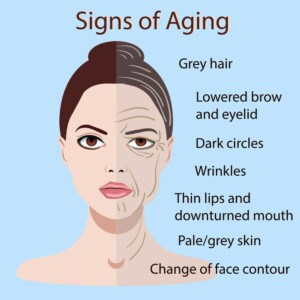 signs of aging face